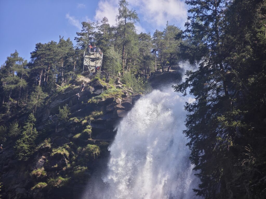 Die oberste Aussichtsplattform am Stuibenfall