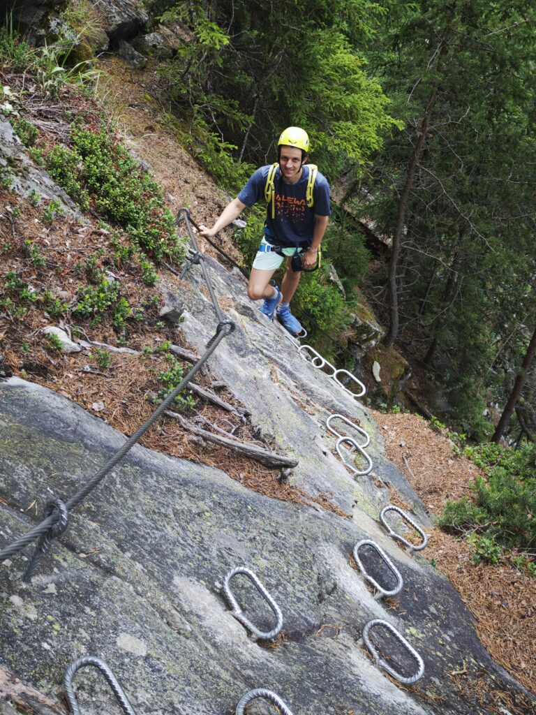 Der Stuibenfall Klettersteig Schwierigkeitsgrad ist C
